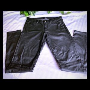 H&M black pleather jeggings 8 🖤